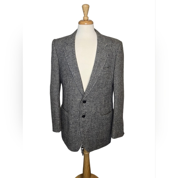 Vintage Harris Tweed Blazer Men’s 100% Wool Jacket Woodward’s A Man’s World 42R - Picture 5 of 14